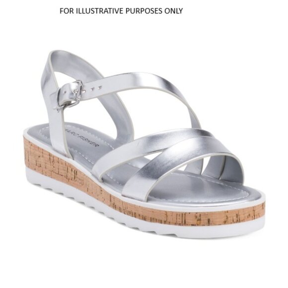 Marc Fisher Women's Goget Platform Sandals - Size 8 New - Picture 1 of 7